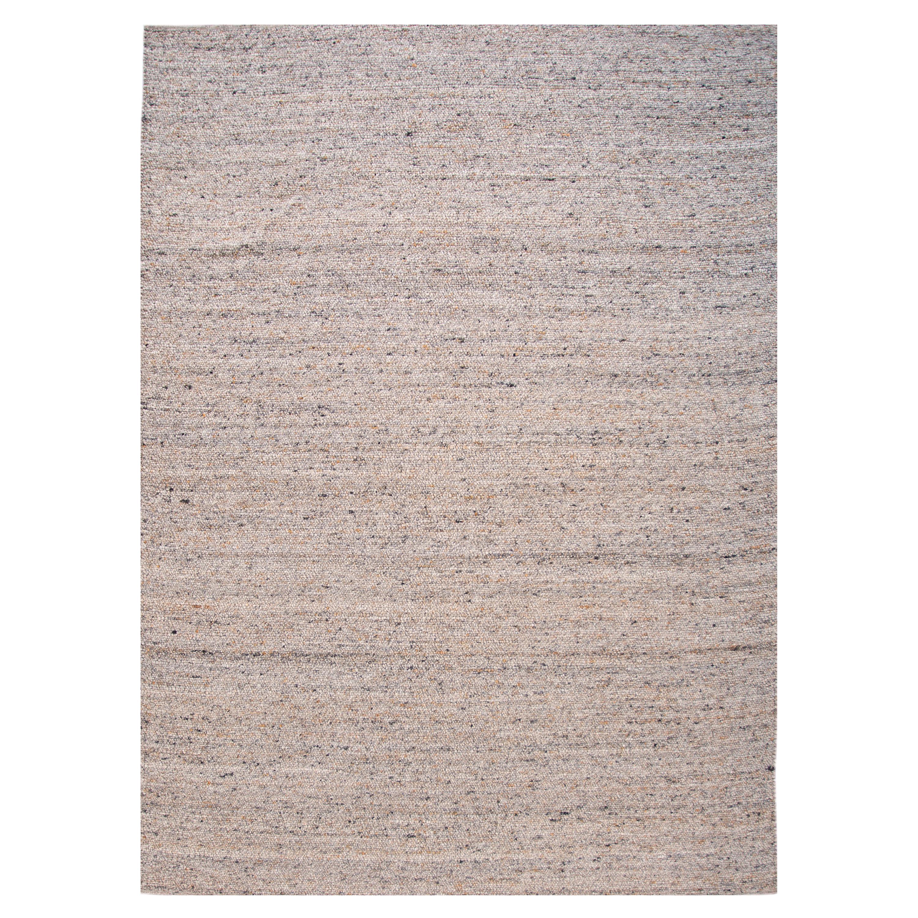 21st Century Modern Felted Texture Wool Rug