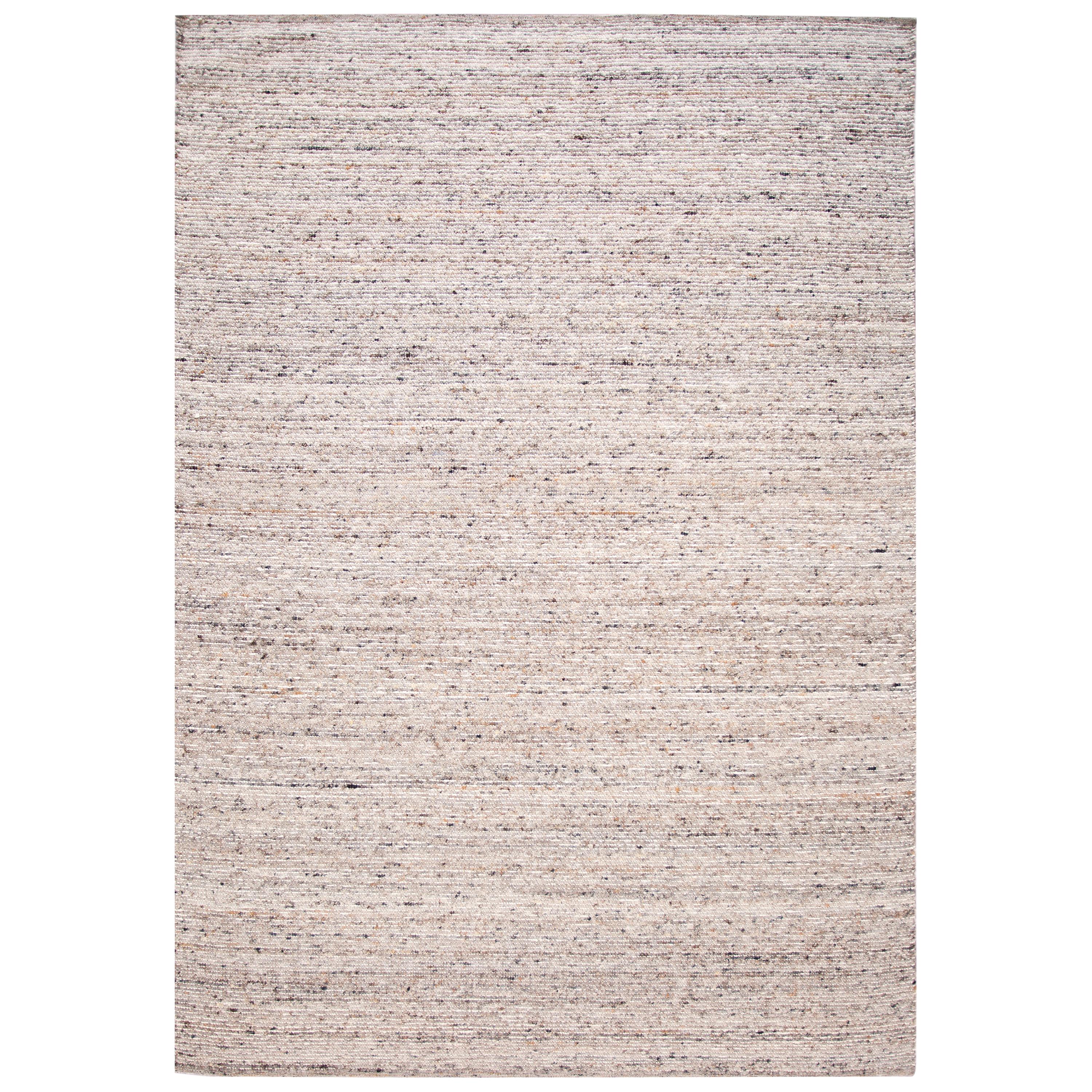 21st Century Modern Felted Texture Wool Rug