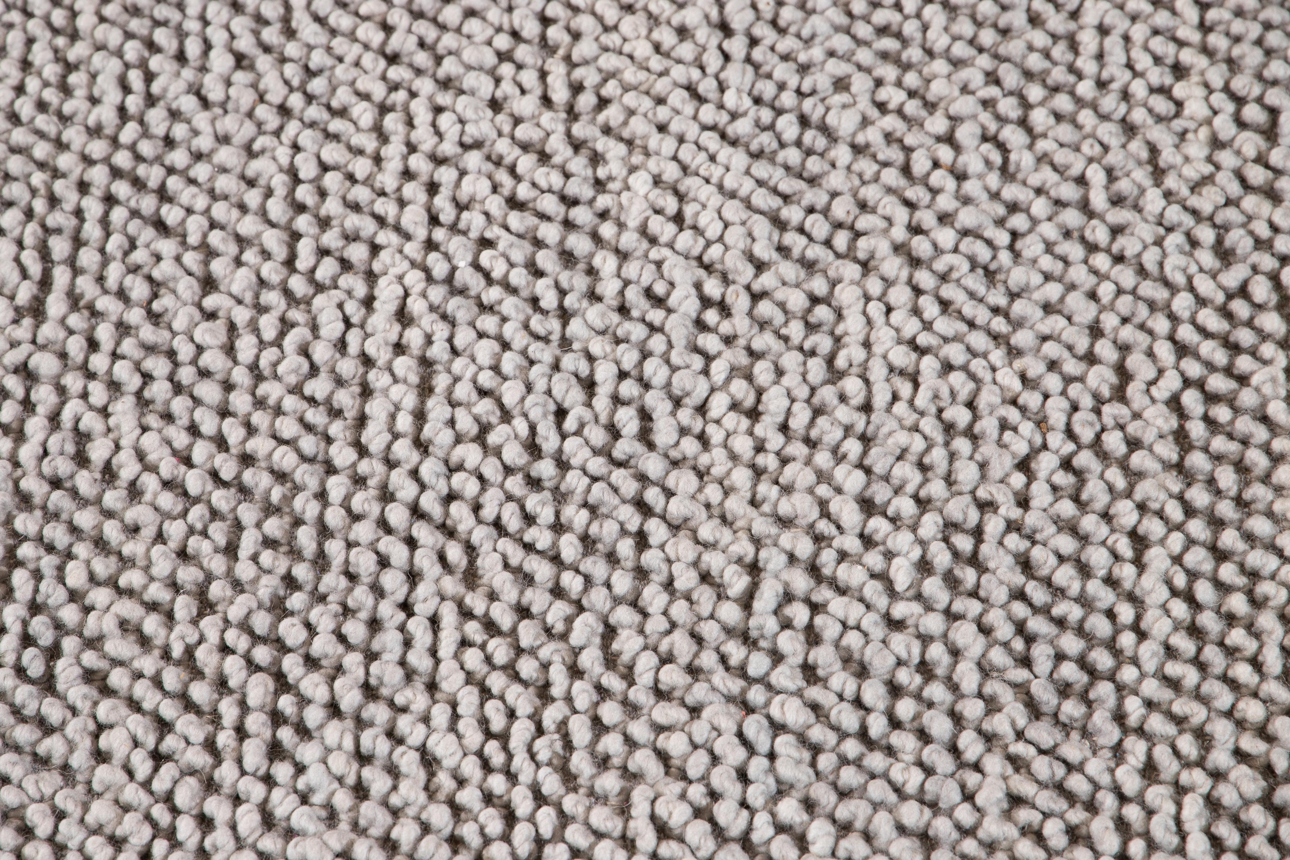 Contemporary 21st Century Modern Felted Texture Wool Rug For Sale