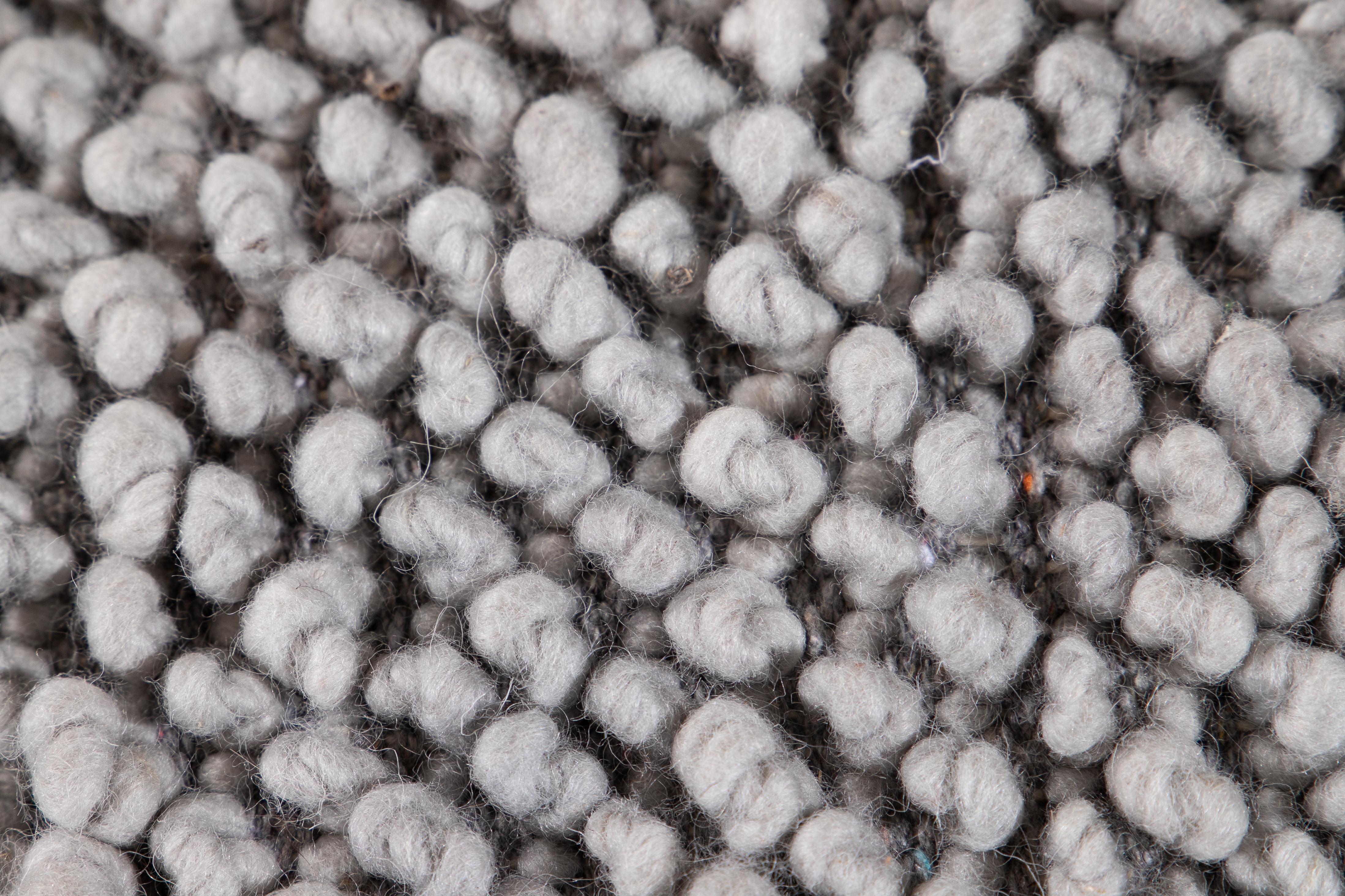 21st Century Modern Felted Texture Wool Rug For Sale 2