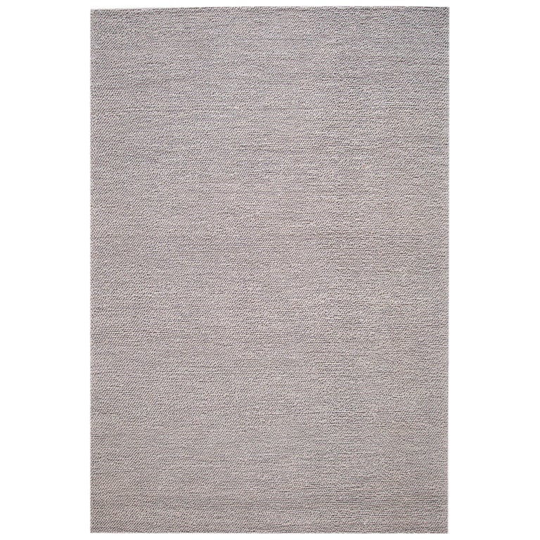 21st Century Modern Felted Texture Wool, Textured Wool Rug Grey