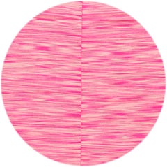 Modern Hand-Woven Kilim Wool Rug in Pink and Ivory, Turkish Design