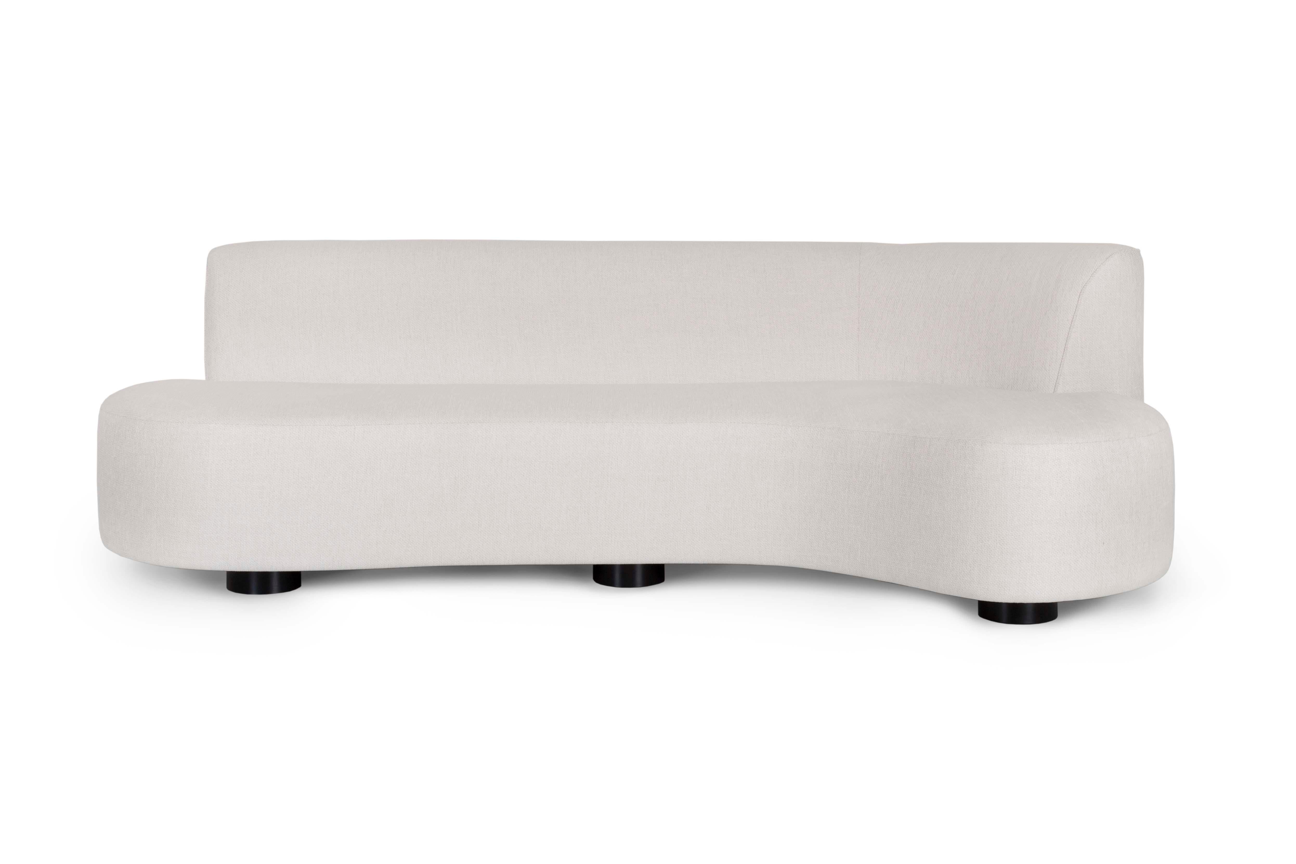 Modernes Galapinhos-Sofa, beige Baumwoll-Leinen, handgefertigt in Portugal von Greenapple (Deutsch) im Angebot