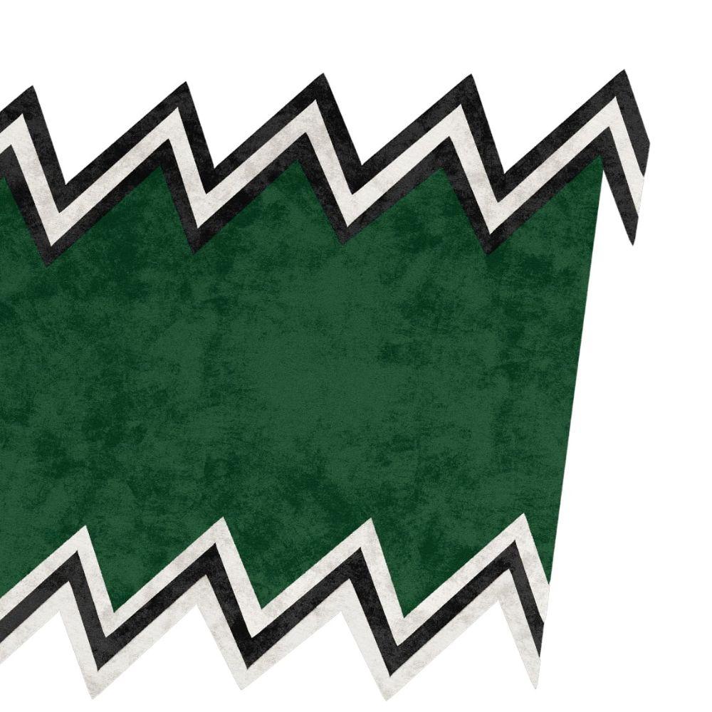 21st Century Modern Geometric Rug Green Handwoven Lyocel Black and White Stripes
Tapis Shaped 61, also known as Vétiver Rug, is a modern piece by HOMMÉS Studio x TAPIS Studio. It has a characteristic geometric shape. Vétiver rug is a modern rug that