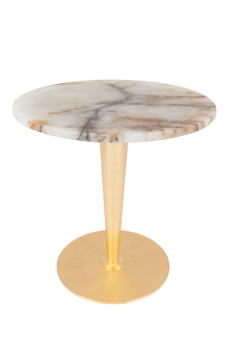 Greenapple Side Table, Glasgow Side Table, Marble Top, Handmade in Portugal In New Condition For Sale In Cartaxo, PT
