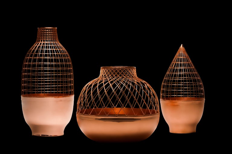 21st Century Modern Handmade Copper Vessel/Vase  In New Condition For Sale In Lisbon, PT