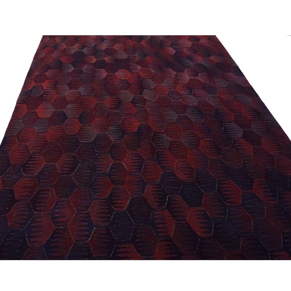 Woven 21st Century Modern Handspun Handwoven Anatolian Wool Kilim Carpet For Sale
