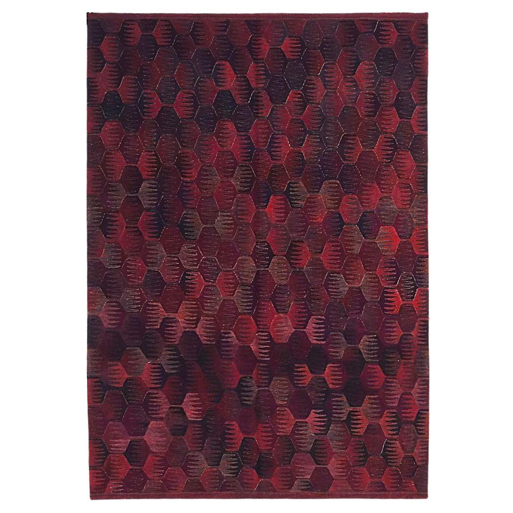 Tapis Kilim moderne du 21e siècle en laine d'Anatolie tissée à la main en vente
