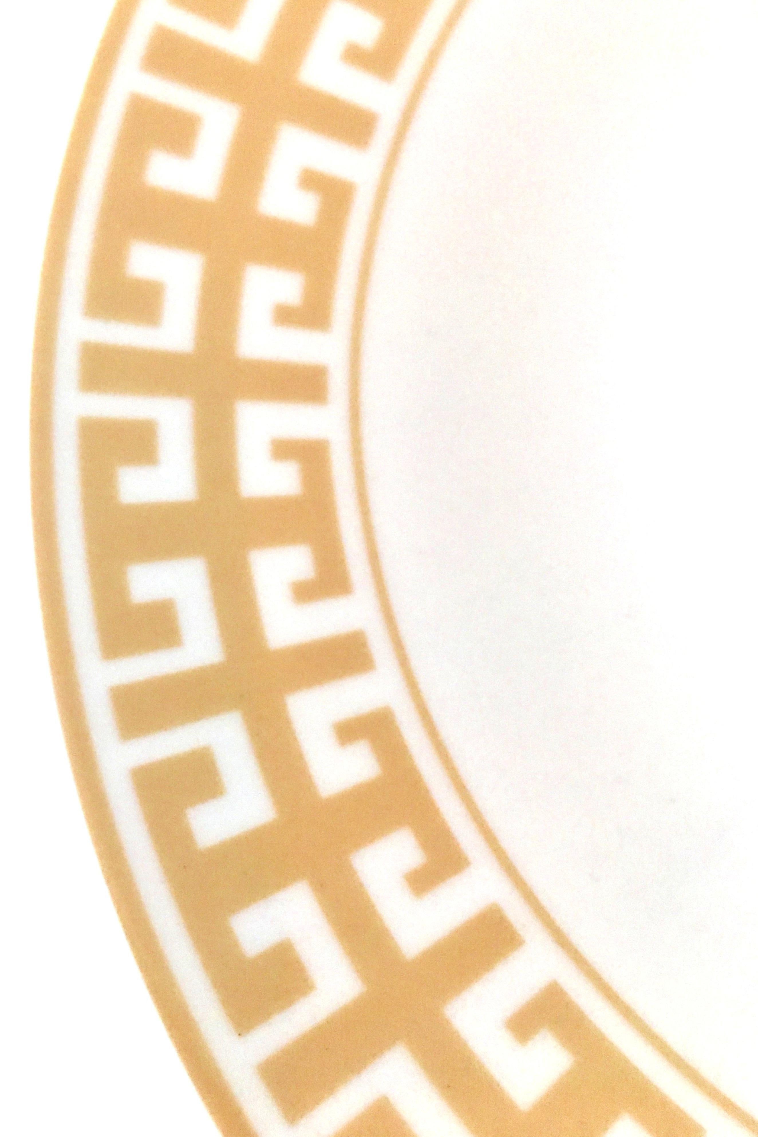 20th Century 21st Century Modern Hermes Style Geometric Dinnerware By, Colin Cowie S/21
