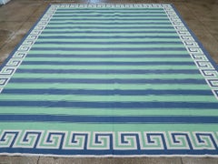 21st Century Modern Indian Flatweave Dhurrie Large Carpet by Galerie Shabab