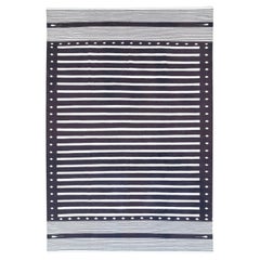 Tapis Dhurrie indien moderne du 21e siècle, tissé à plat