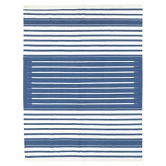 Tapis Dhurrie indien moderne du 21e siècle à tissage plat