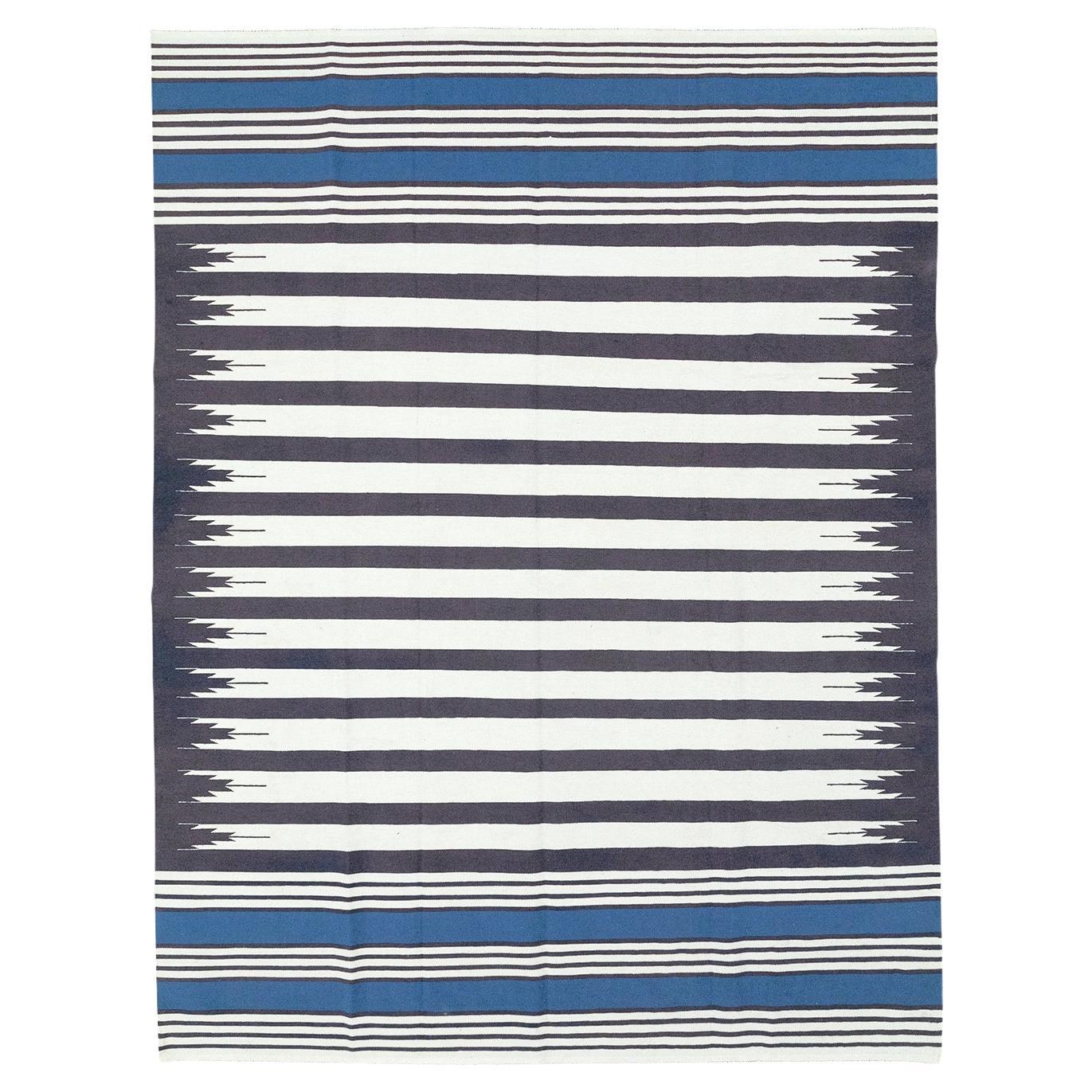 21st Century Modern Indian Flatweave Dhurrie Room Size Carpet
