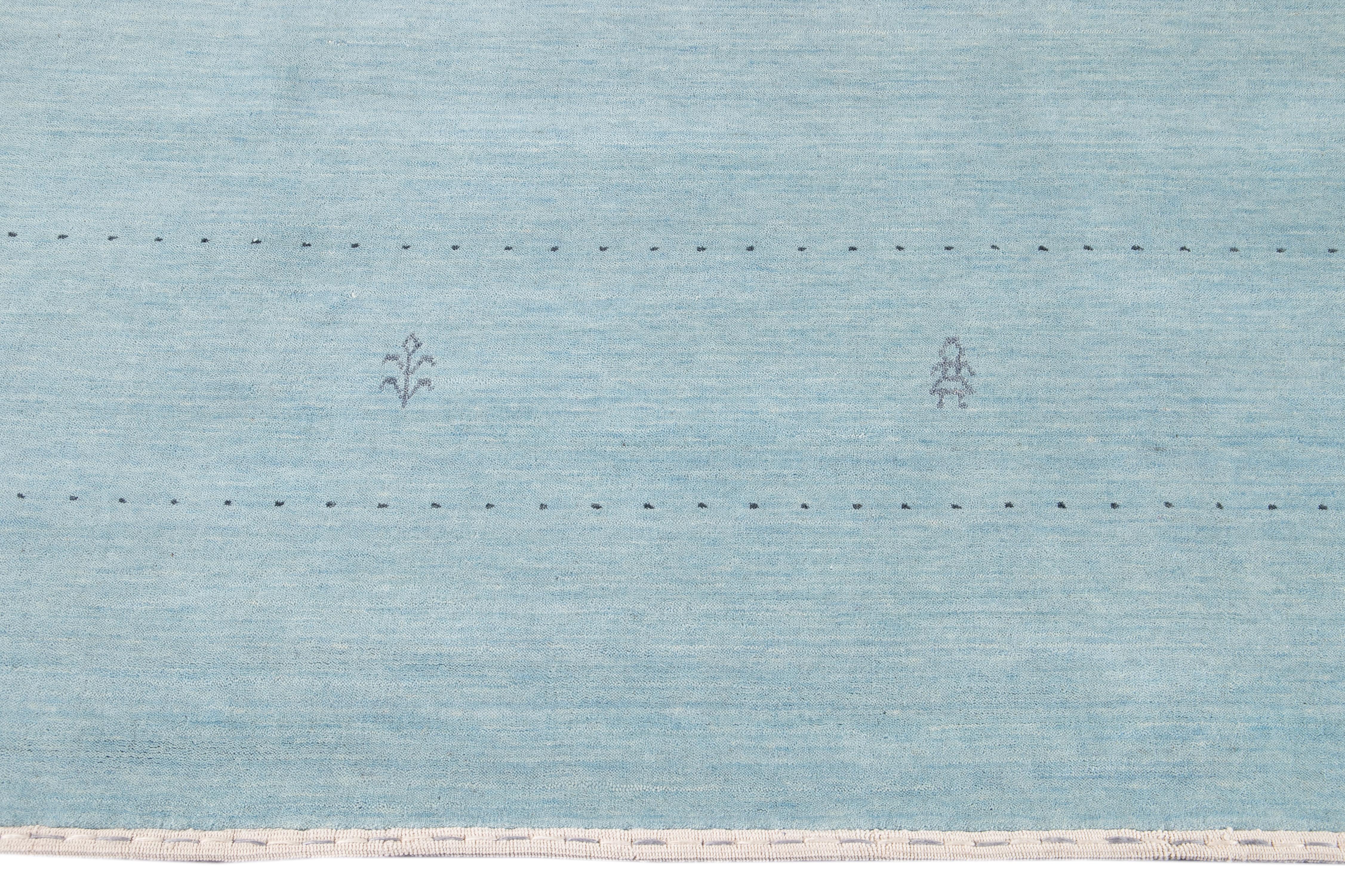 Alfombra india moderna estilo Gabbeh del siglo XXI Siglo XXI y contemporáneo en venta