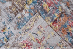 Modern Indian Silk Rug, 8' x 10', 21st Century Design, Asia Origin