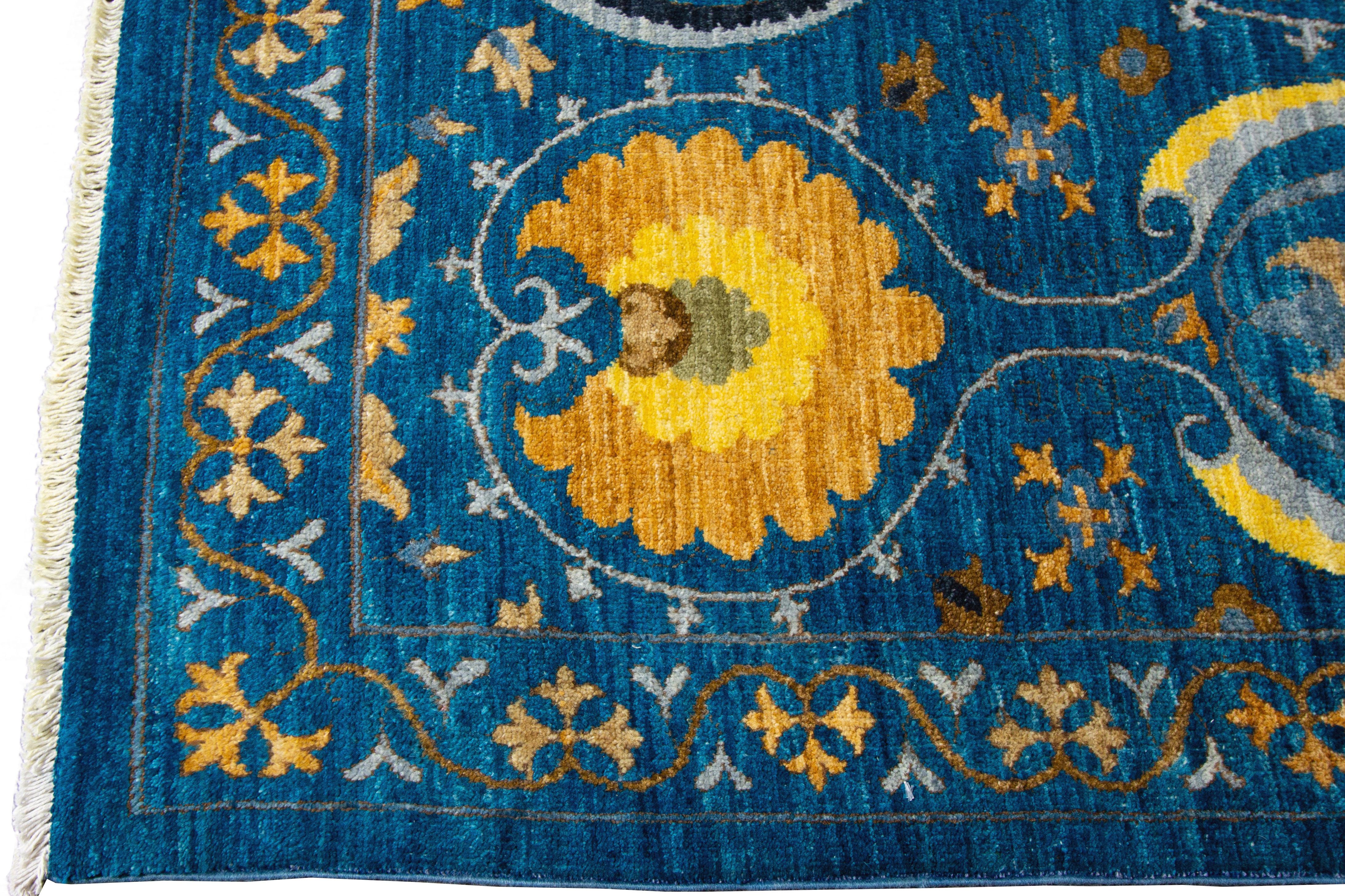 21st Century Modern Indian wool Rug For Sale 5