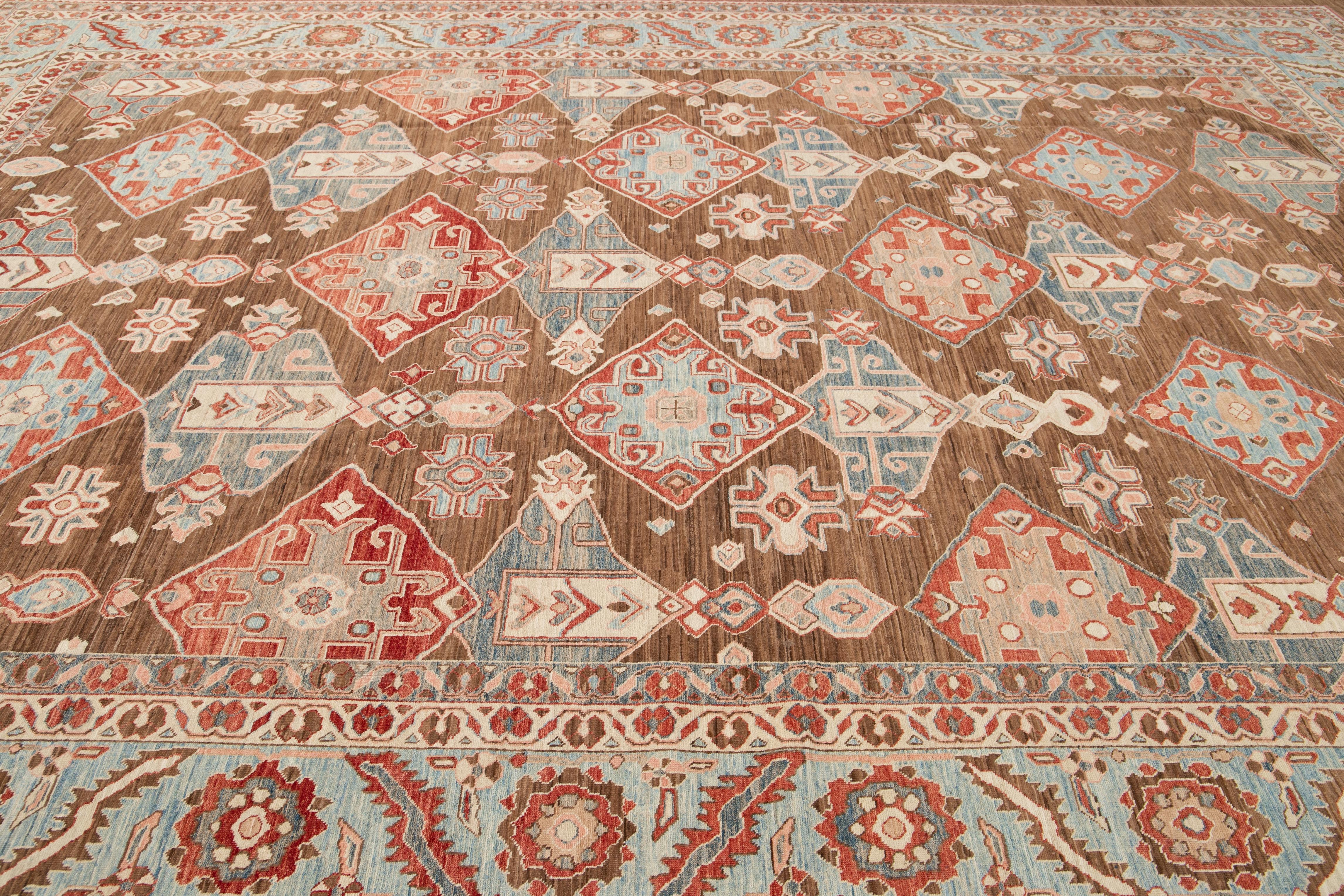 21st Century Modern Indian Wool Rug For Sale 6