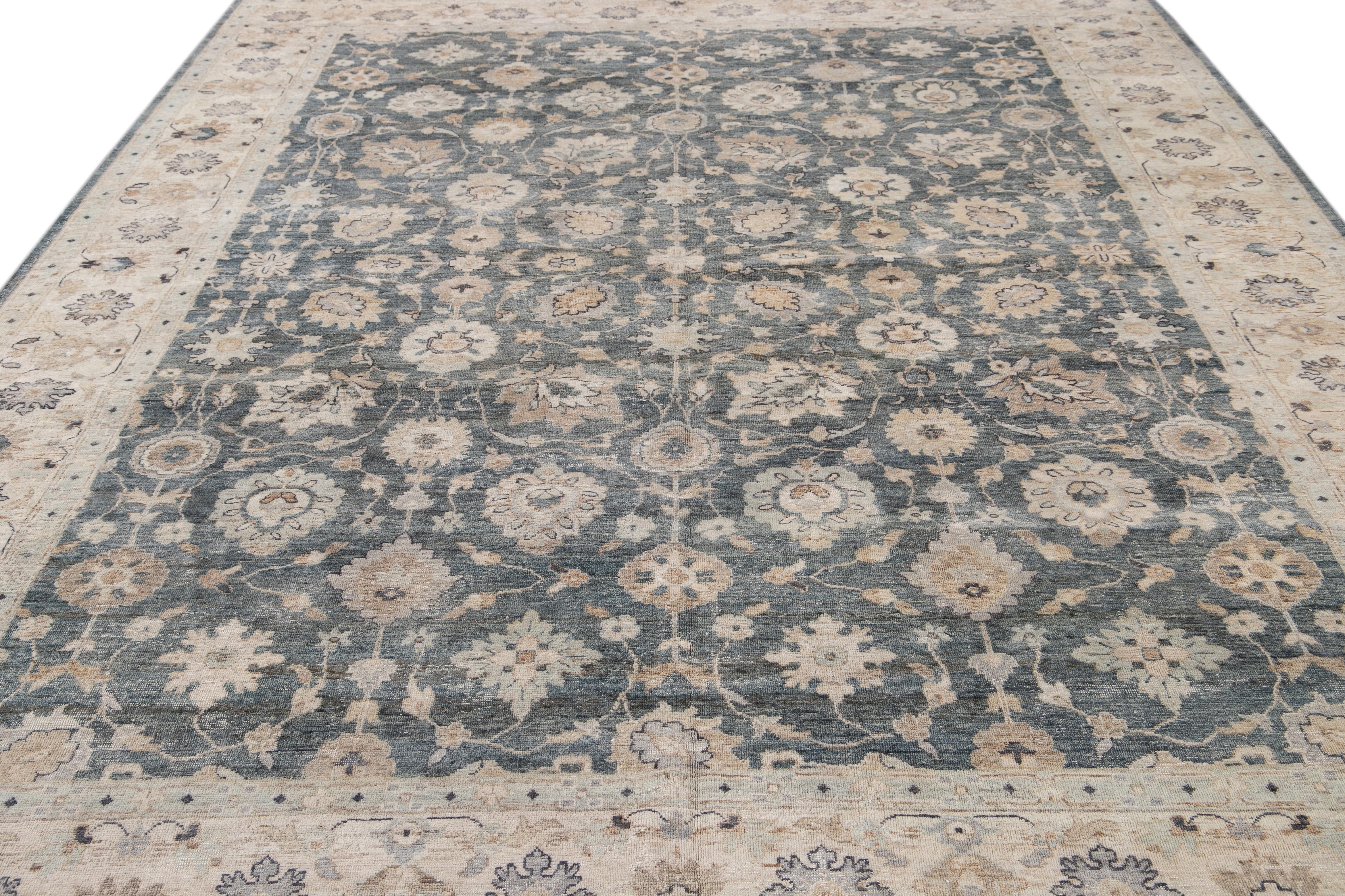 21st Century Modern Indian Wool Rug For Sale 6