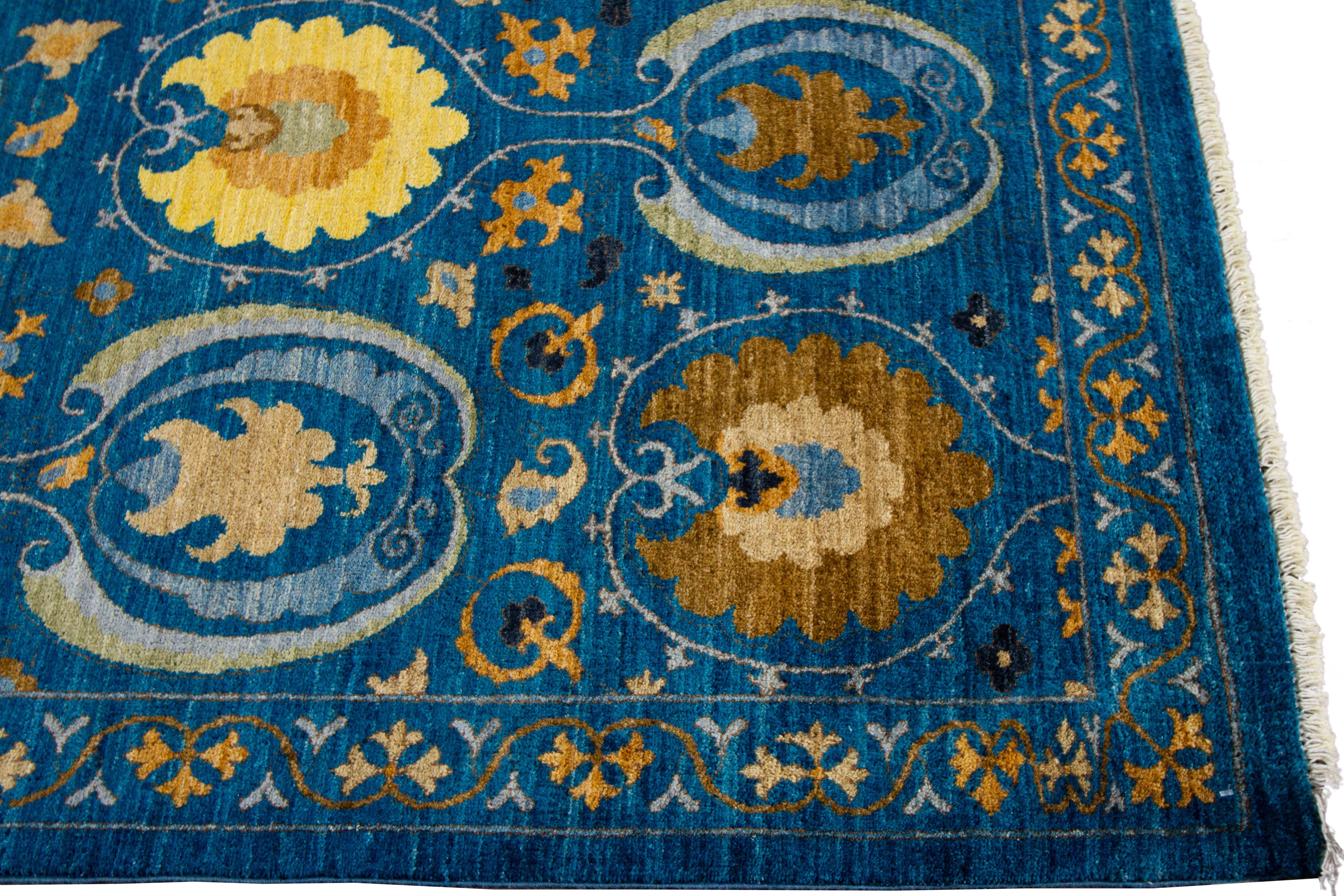 21st Century Modern Indian wool Rug For Sale 6