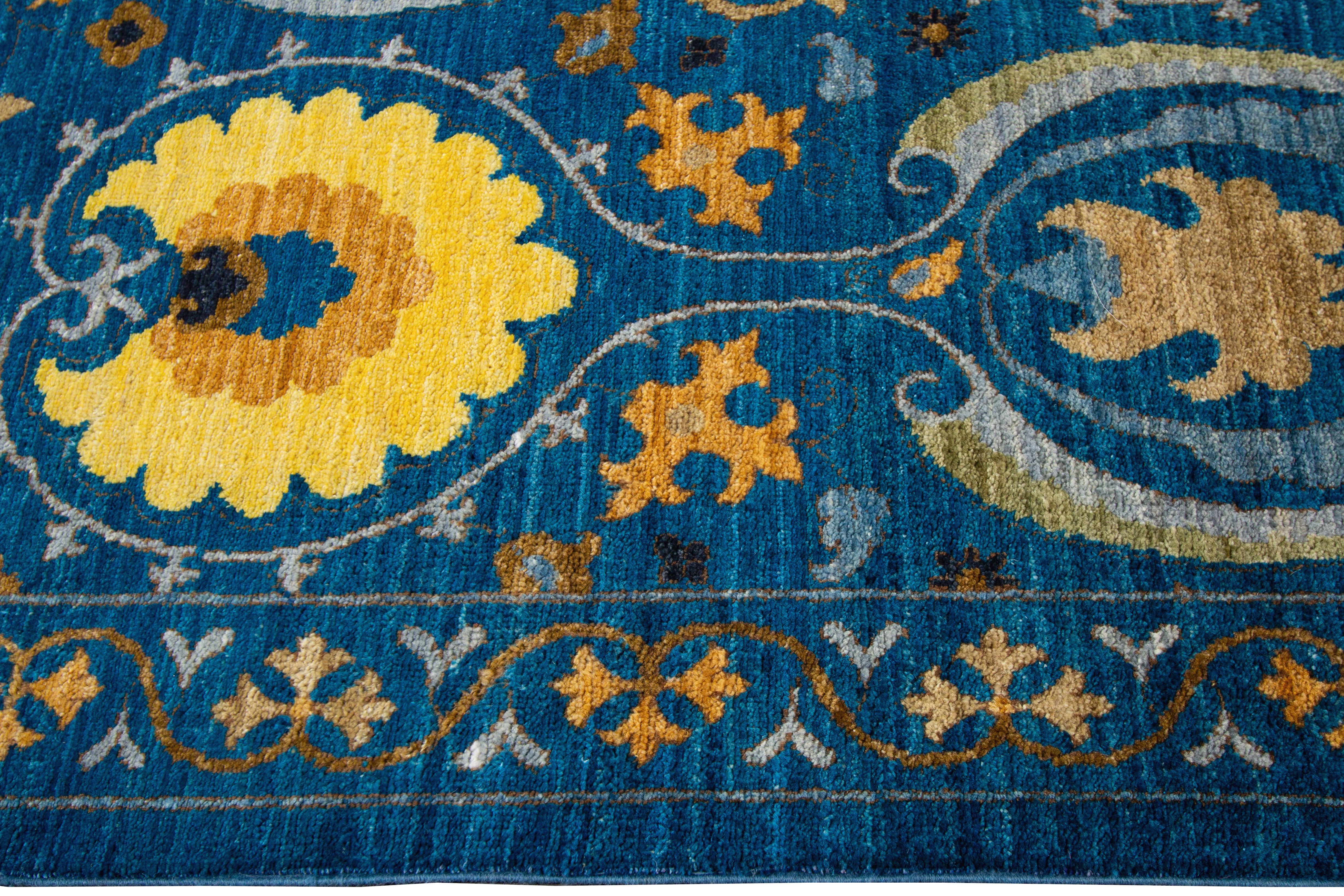 Wool 21st Century Modern Indian wool Rug For Sale