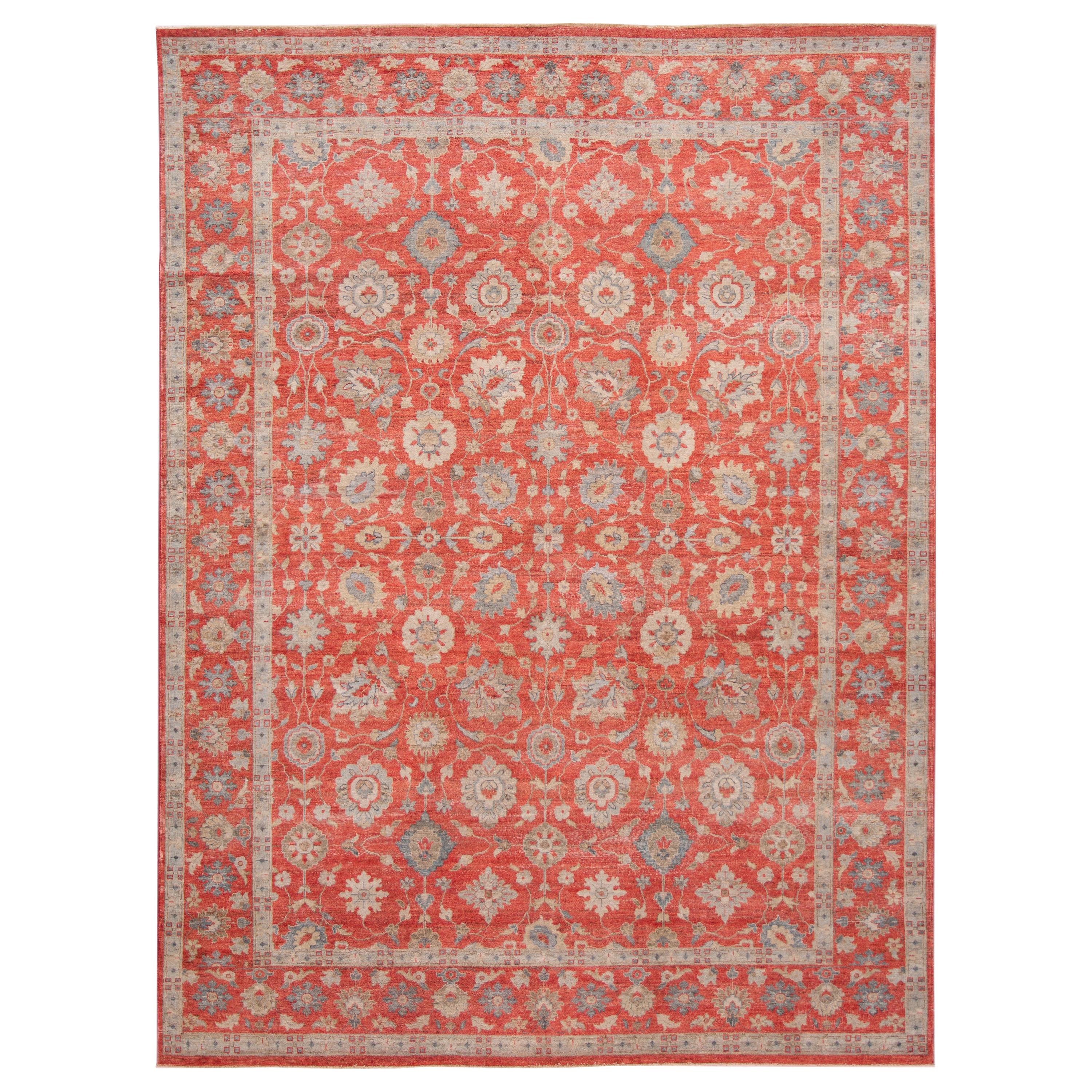 tapis indien en laine moderne du 21e siècle