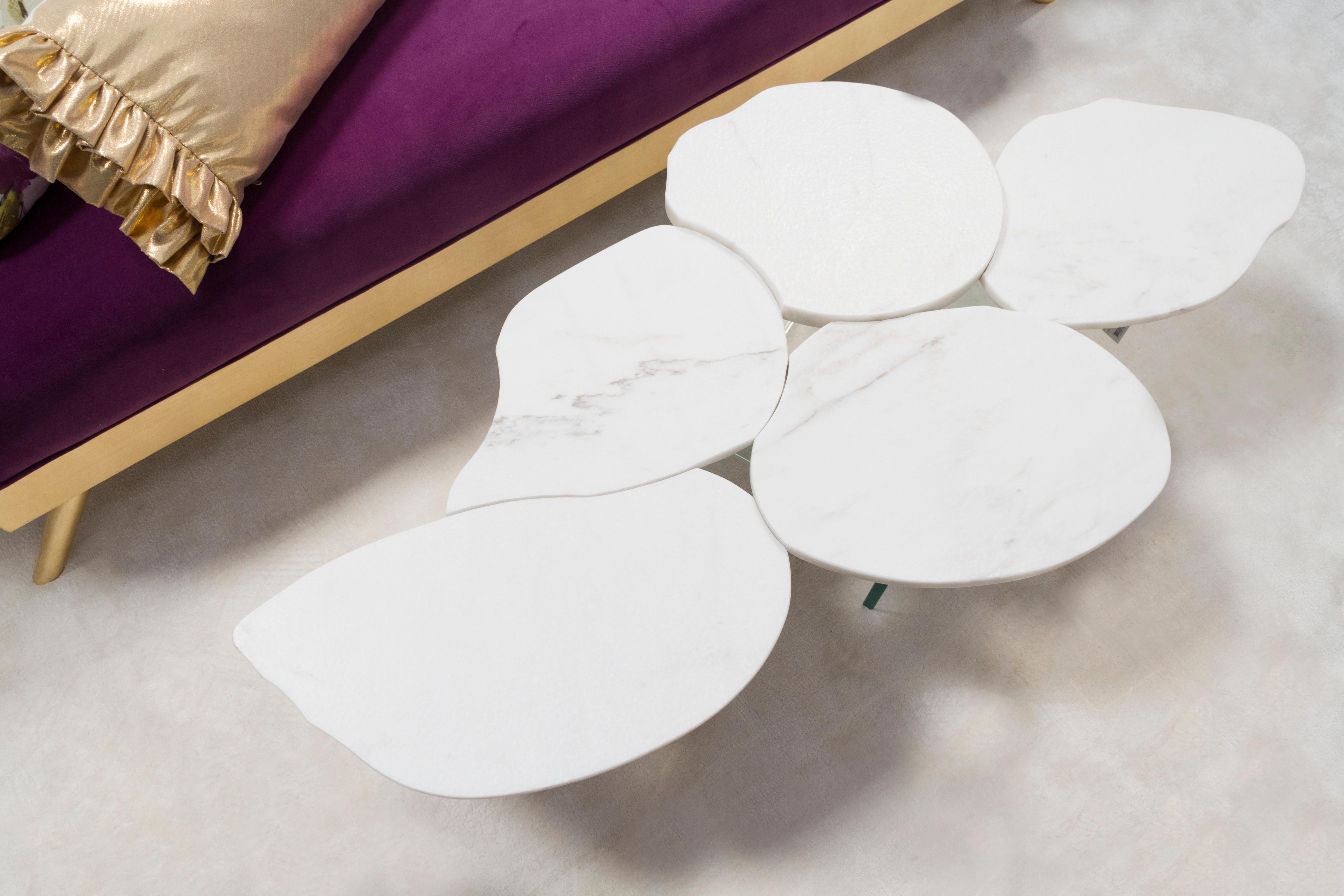 Tables basses Infinity, marbre de Carrare, fabriquées à la main au Portugal par Greenapple en vente 3