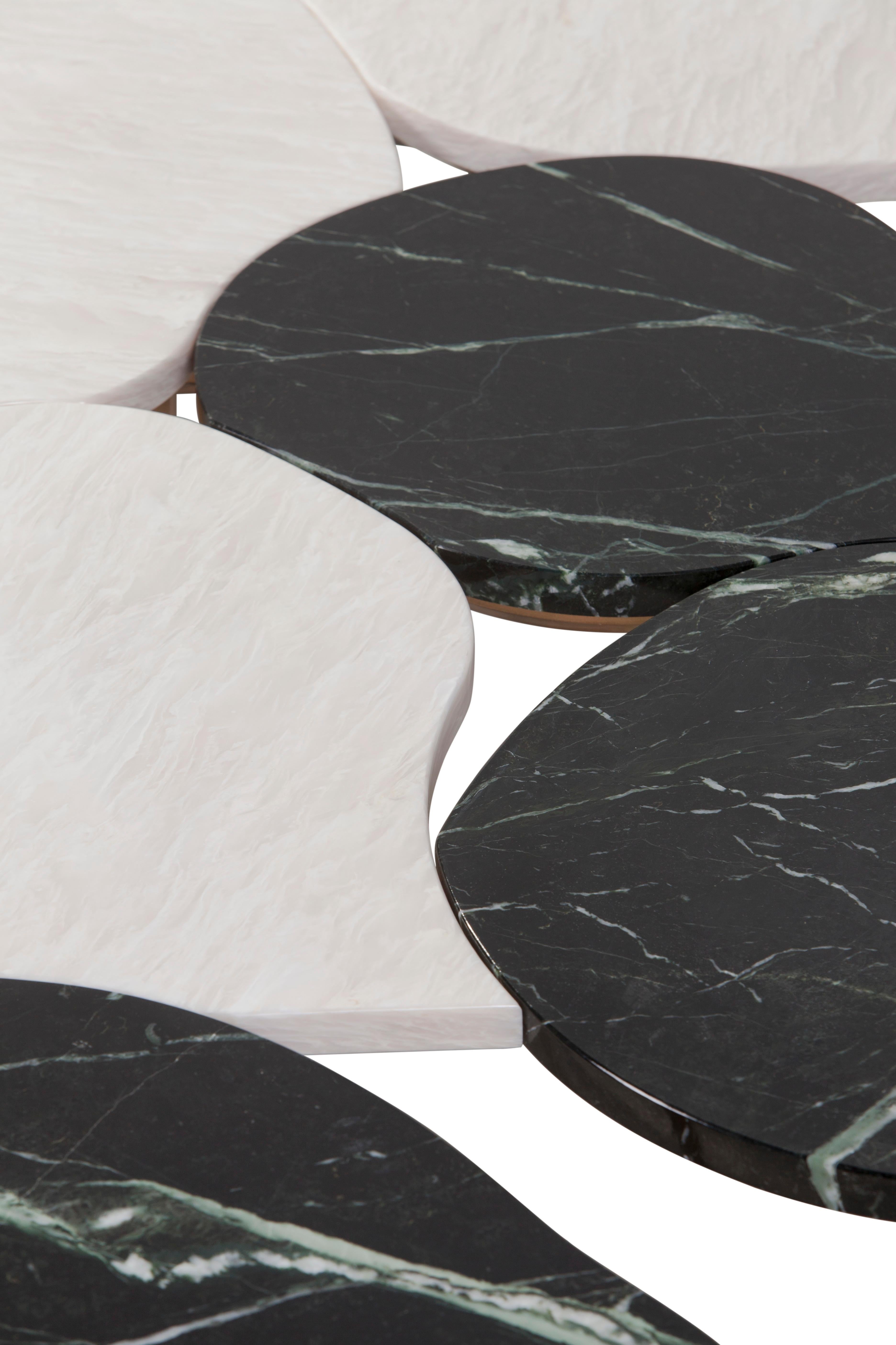 Table basse moderne Infinity en marbre Rosa Egeo, fabriquée à la main au Portugal par Greenapple Neuf - En vente à Lisboa, PT