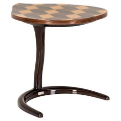 Greenapple Side Table, Marquetry Side Table, Handmade in Portugal