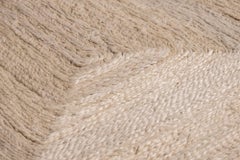 Modern Handwoven Jute Carpet Rug Ivory