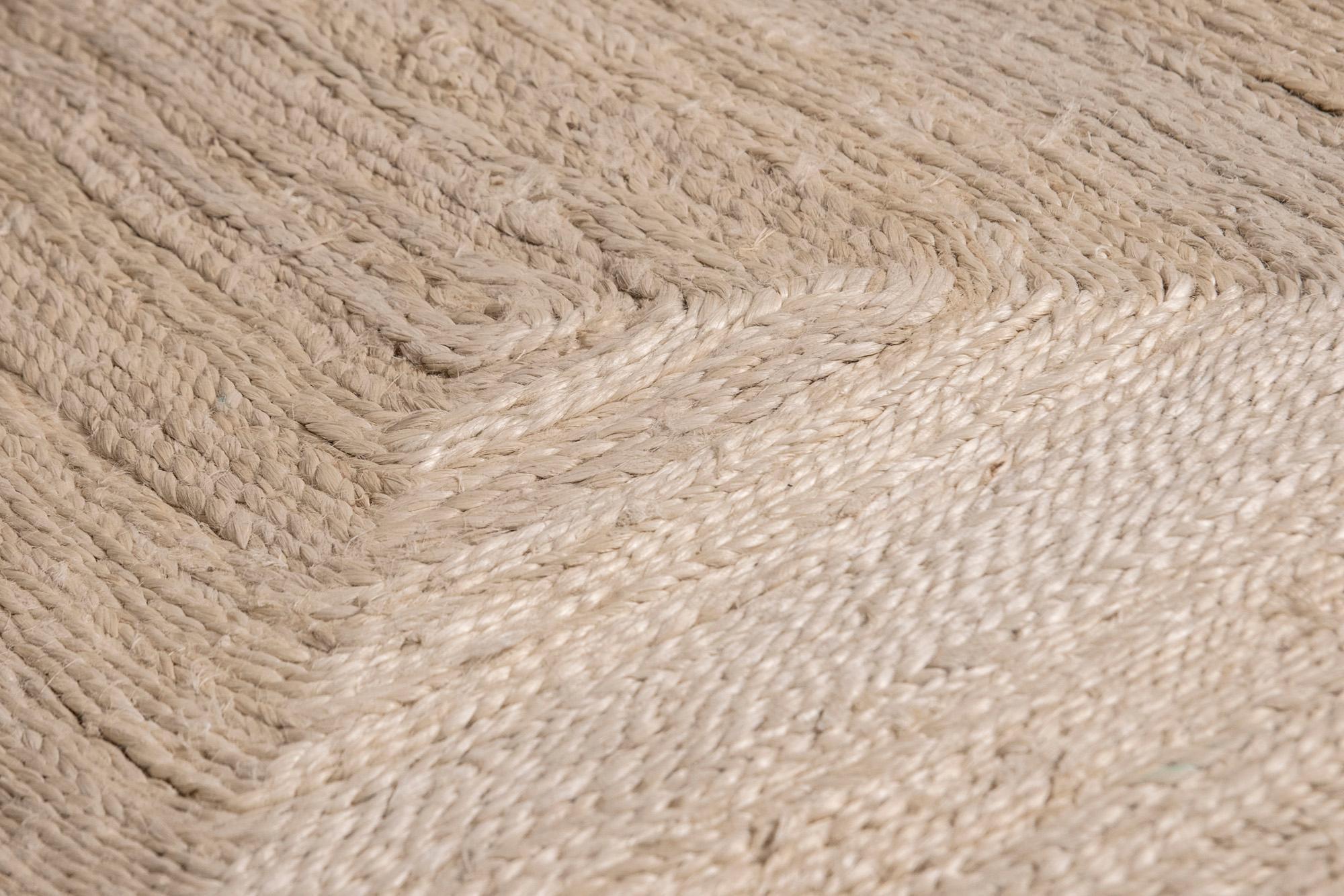 This jute rug has been ethically hand woven in the finest jute yarns by artisans in Northern India, using a traditional weaving technique of this area.
Each rug is handwoven with irregular details to create beautiful imperfections that make each rug