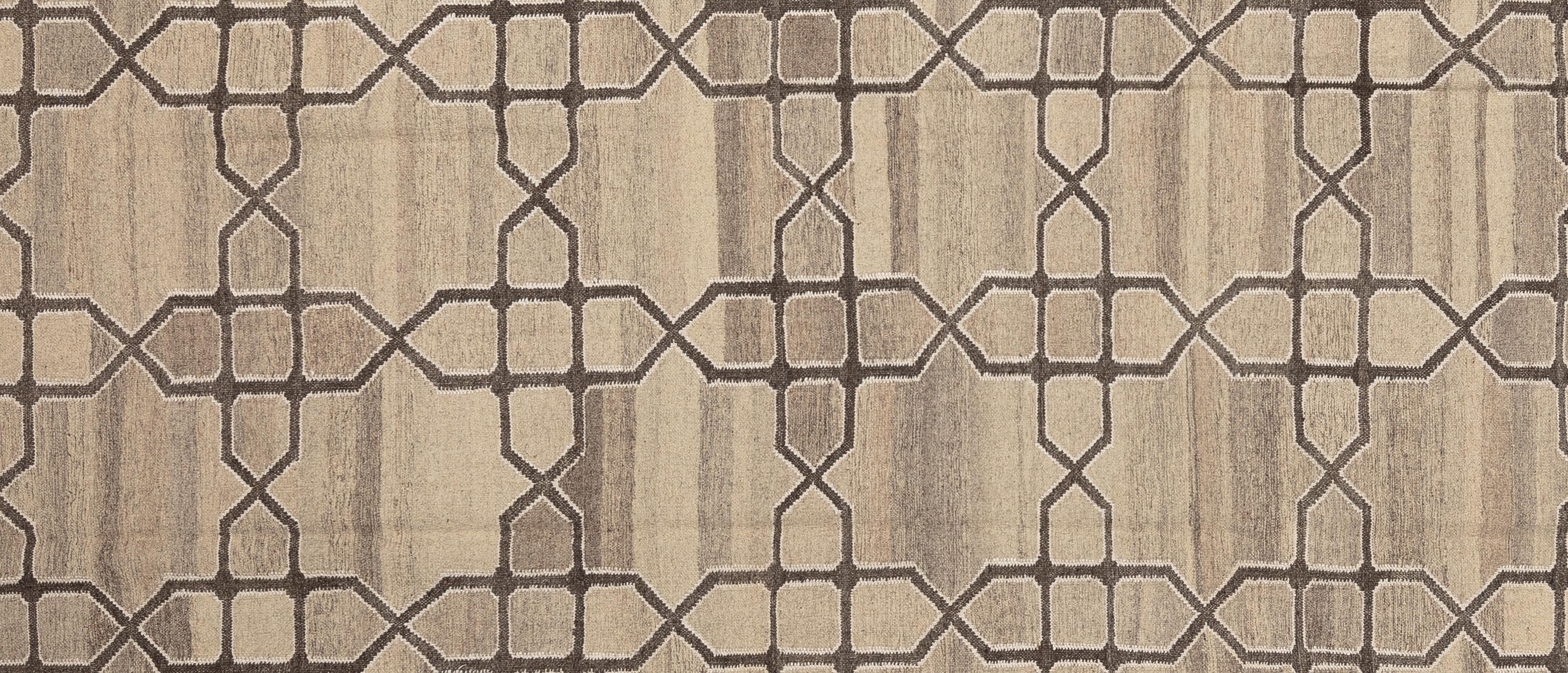 Indiano Kilim moderno del 21° secolo in vendita