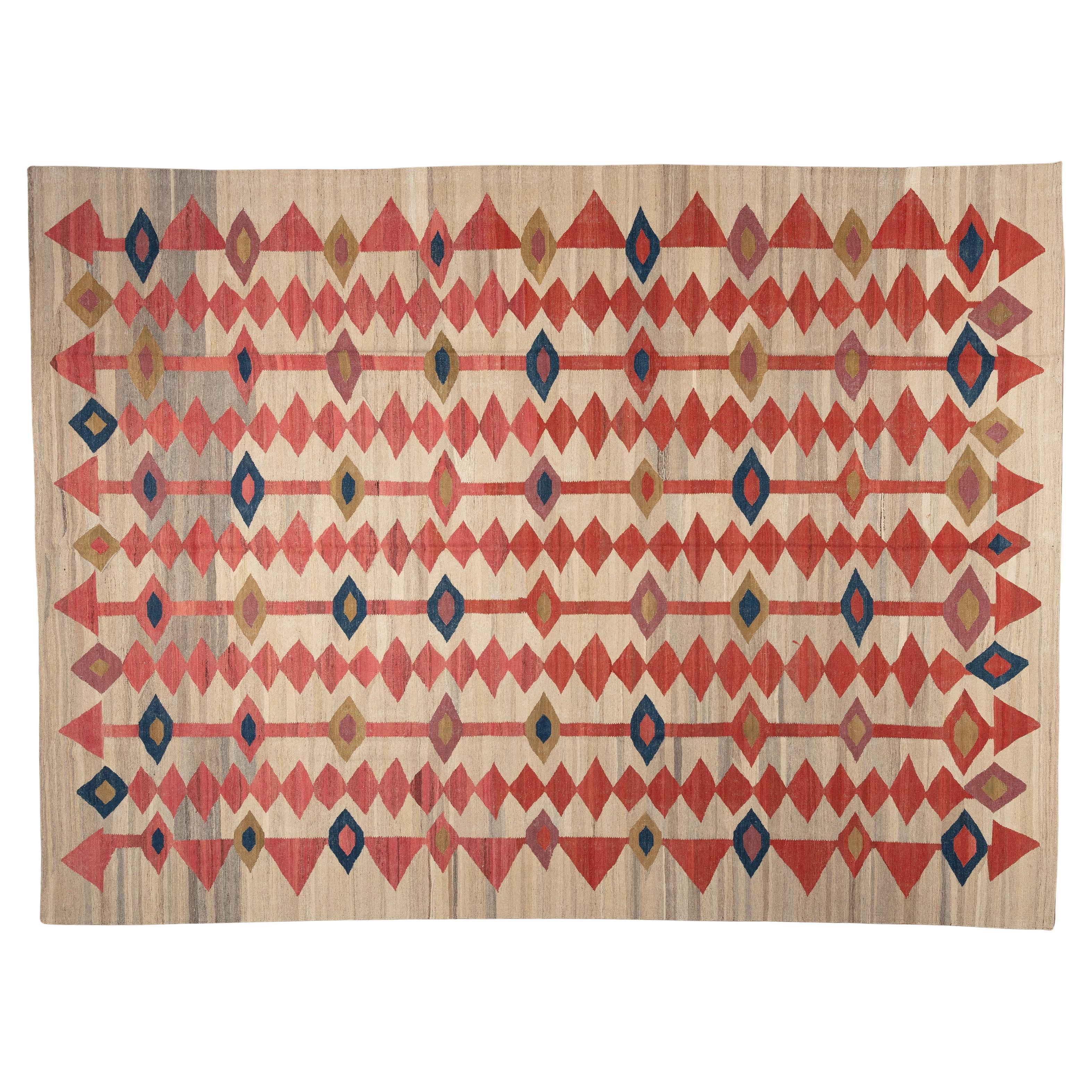 Moderner Kelim des 21. Jahrhunderts