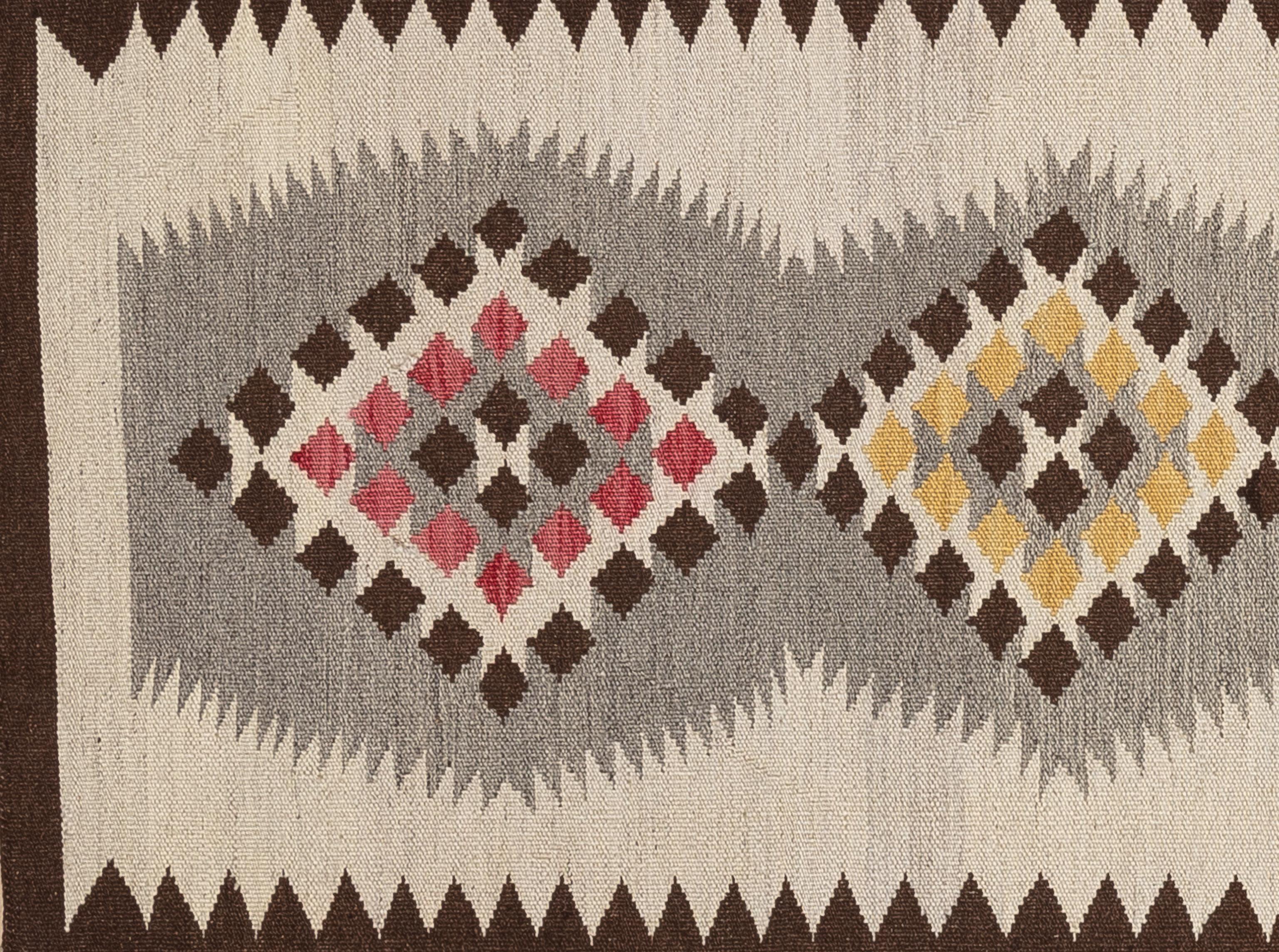 Tessuto a mano Runner Kilim moderno del 21° secolo in vendita
