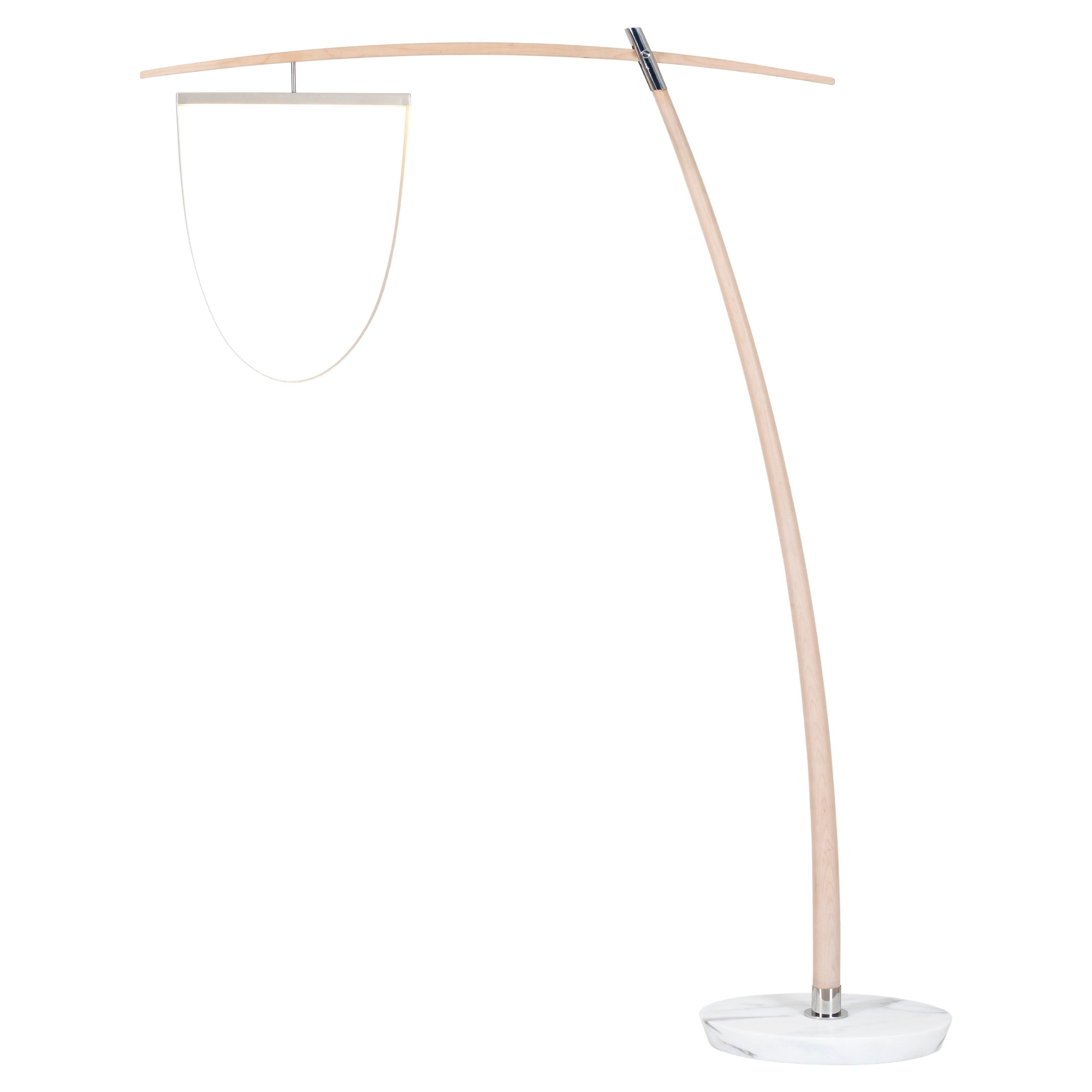 21st Century Modern Lima Arc Floor Lamp Handcrafted in Portugal by Greenapple