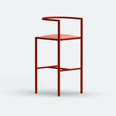 21st Century, Modern, Maçka Bar Stool, PowderCoated Metal Structure & Upholstery