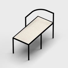 21st Century, Modern, Maçka Bench, Coated Metal Structure & Upholstery
