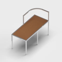 21e siècle, Modernity, Banc Maçka, Structure et revêtement en acier inoxydable
