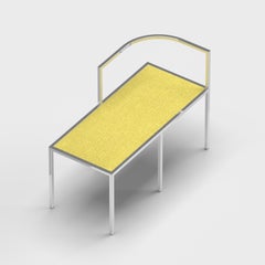 21° secolo, Moderno, Panca Maçka, Struttura e rivestimento in acciaio inox