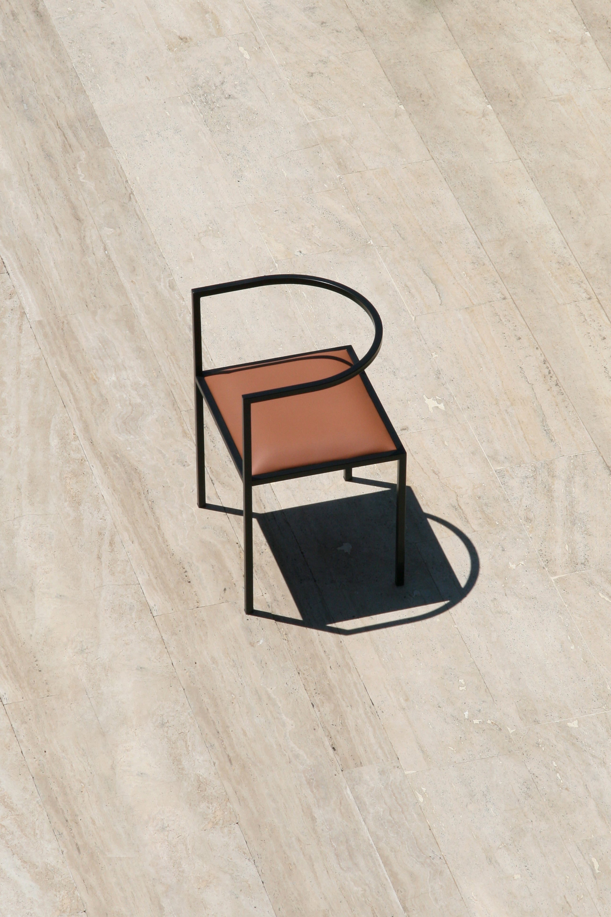 Turkish 21st Century, Modern, Maçka Chair, Powder Coated Structure & Upholstery For Sale