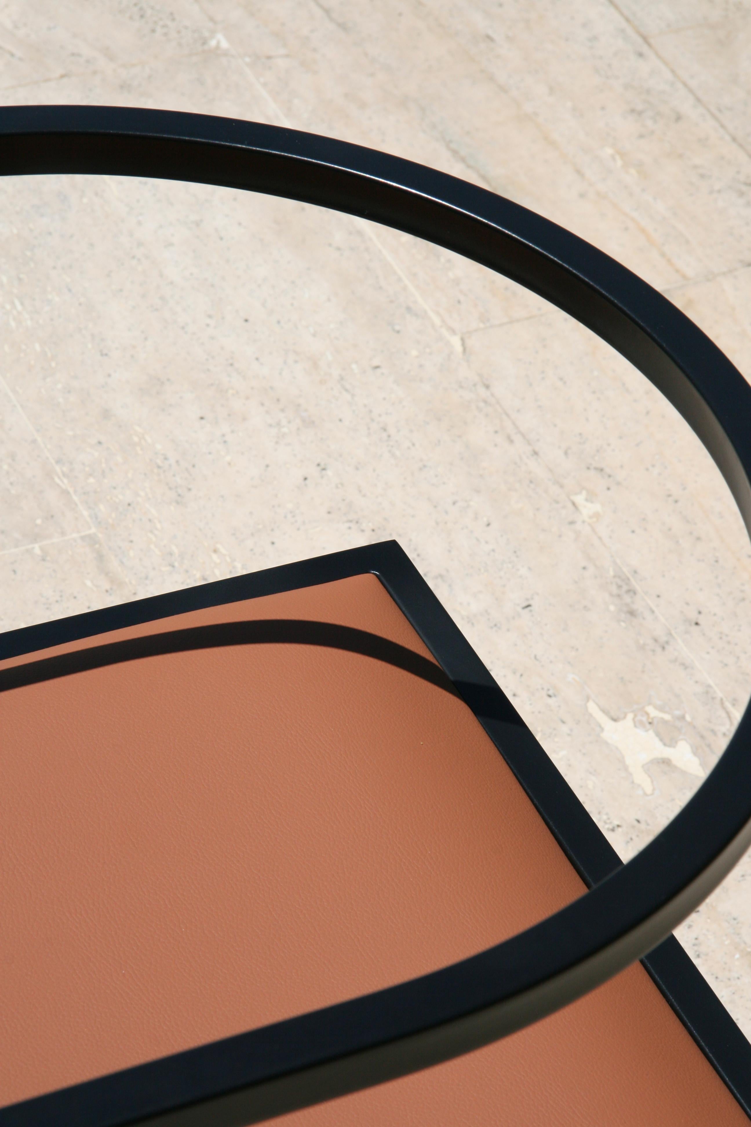 Powder-Coated 21st Century, Modern, Maçka Chair, Powder Coated Structure & Upholstery For Sale