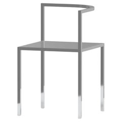 21ème siècle, Modernity, Chaise d'angle Maçka, Structure et assise en acier inoxydable