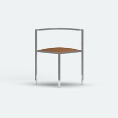 21st Century, Modern, Maçka Corner Chair, Stainless Steel Structure & Upholstery