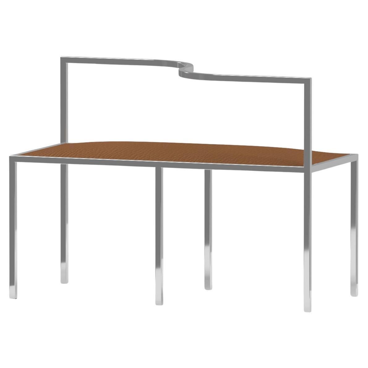 Siglo XXI, Moderno, Maçka Love Bench, Estructura y Tapicería de Acero Inoxidable