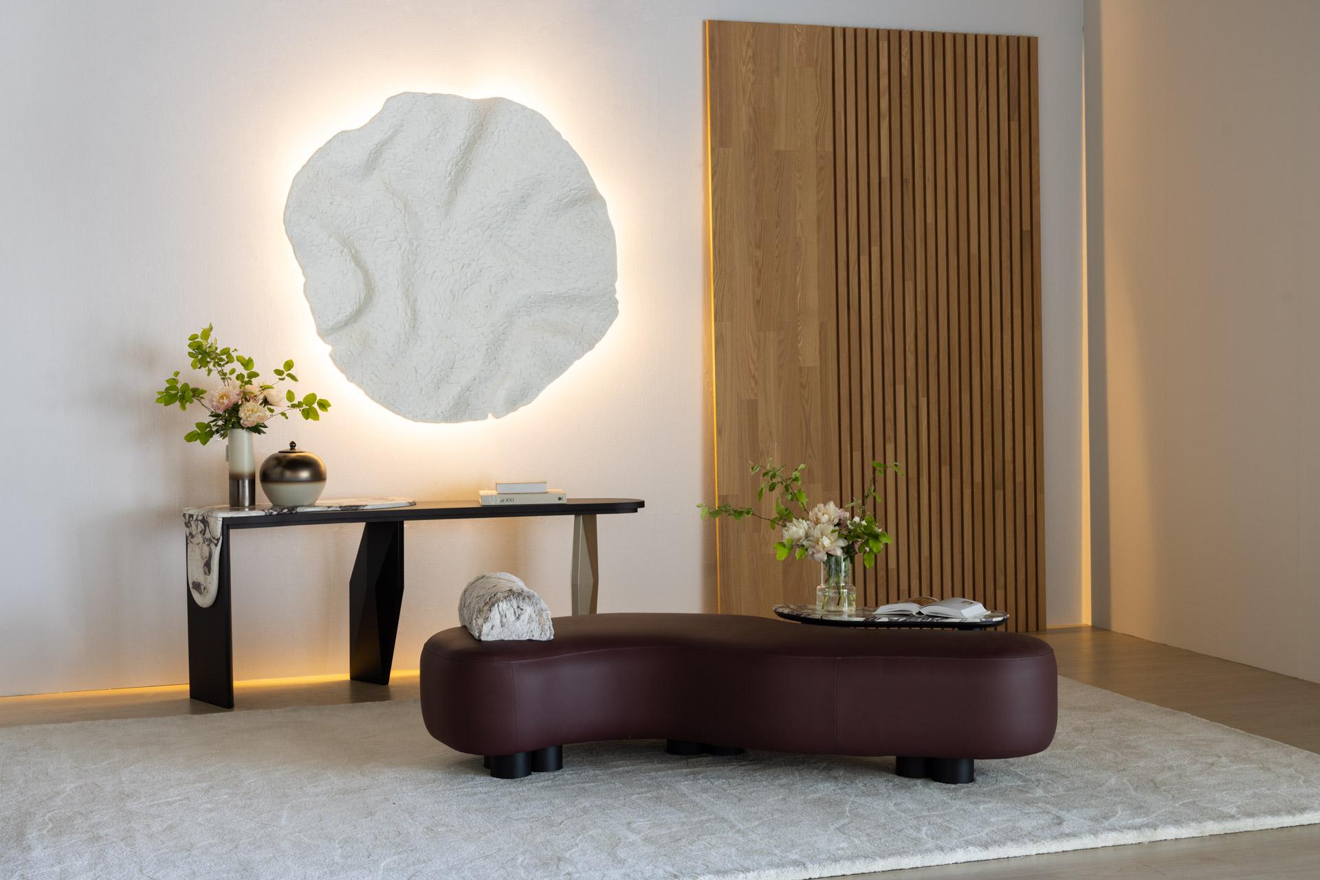 calacatta viola console table