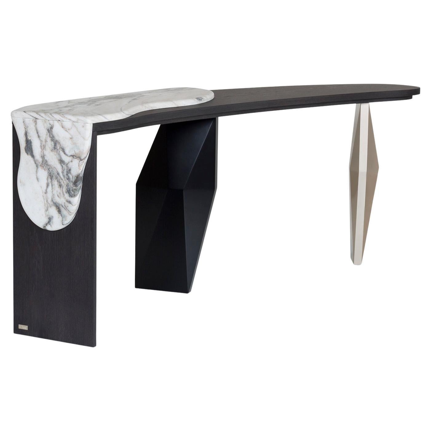 Modern Menir Console Table, Patagonia Stone, Handmade in Portugal by Greenapple For Sale 3