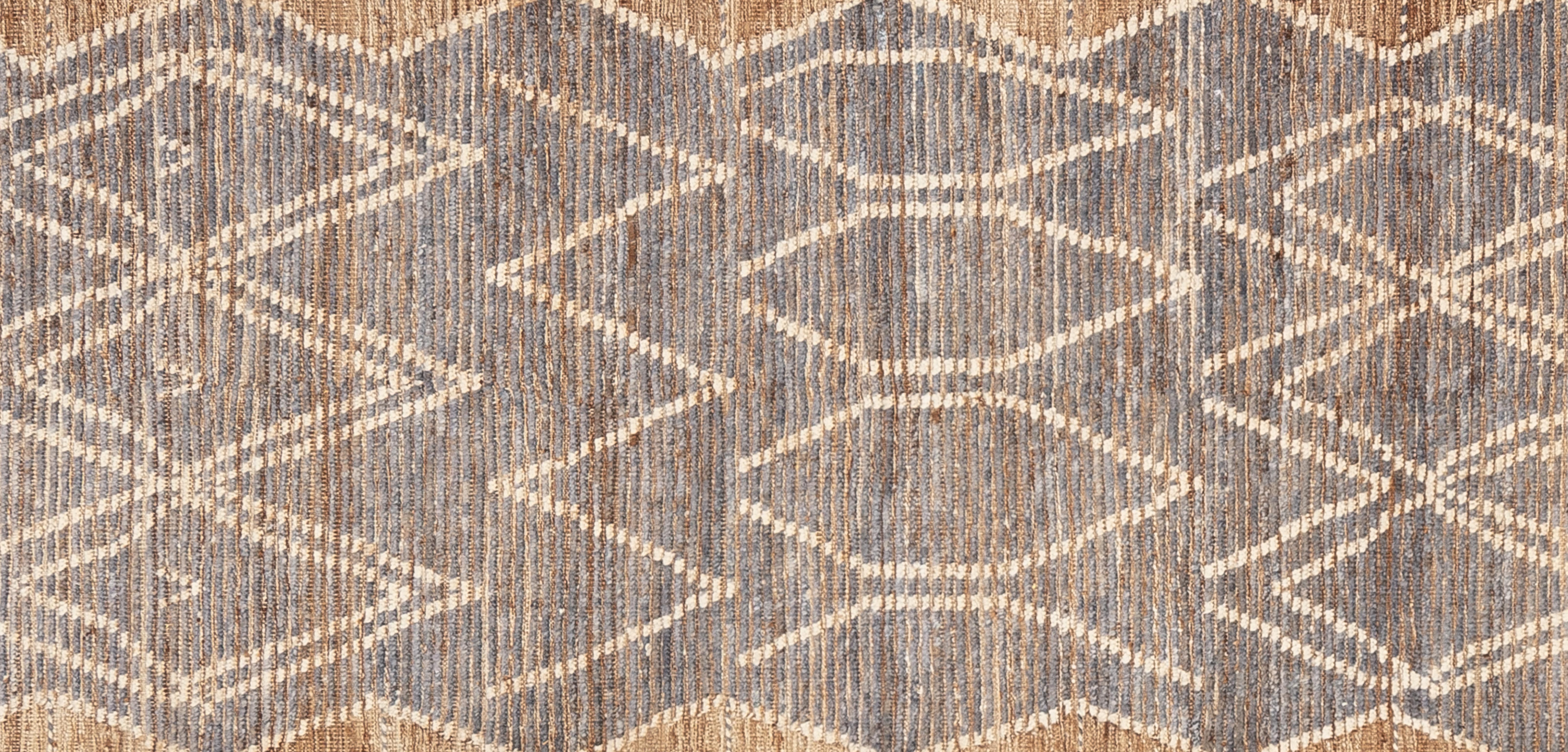 Handwoven with 100% handspun wool, in the subtropical woodlands of Pakistan; this beautiful naturally dyed Moroccan rug is truly one-of-a-kind. Moroccan rugs tend to be simple and are the perfect compliment for your décor. From minimalist modern to