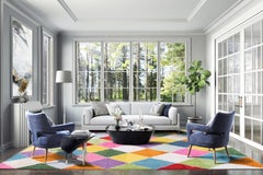 Hand-Knotted Moroccan Style Wool Rug, 9'9\" x 13'5\", Made in Turkey