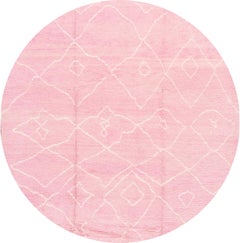Tappeto turco in lana annodato a mano, stile marocchino, motivo geometrico, 2019