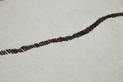 21st Century Modern Moroccan Style Wool Rug in Beige & Brown 9' X 12'9"