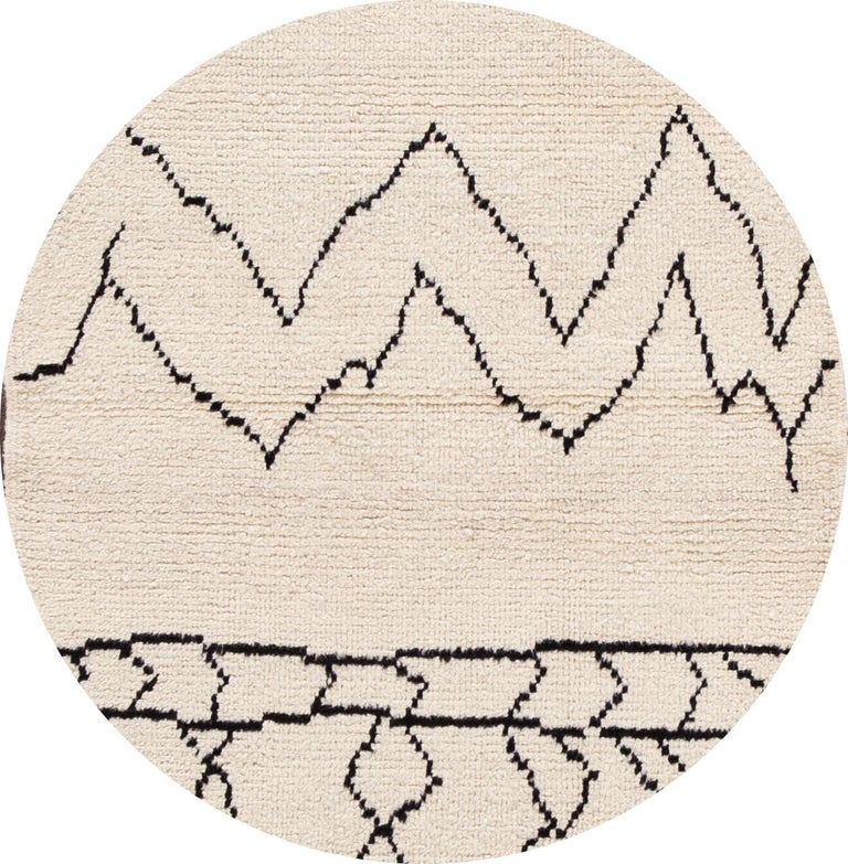 21st Century Modern Moroccan Style Wool Runner Rug For Sale at 1stDibs